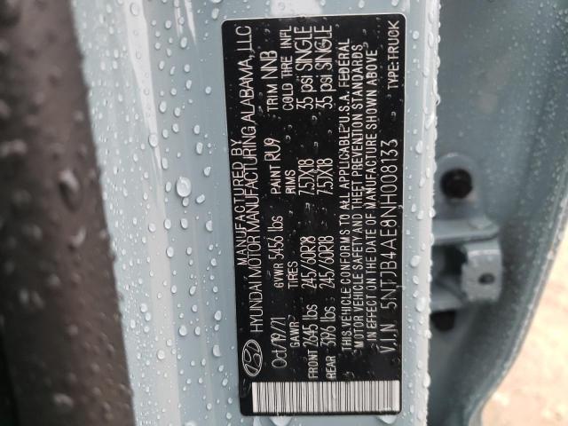 2022 HYUNDAI SANTA CRUZ - 5NTJB4AE8NH008133