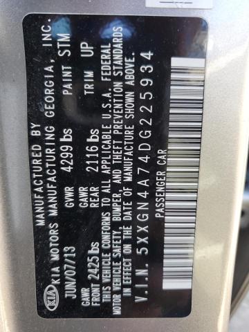 5XXGN4A74DG225934 KIA OPTIMA EX