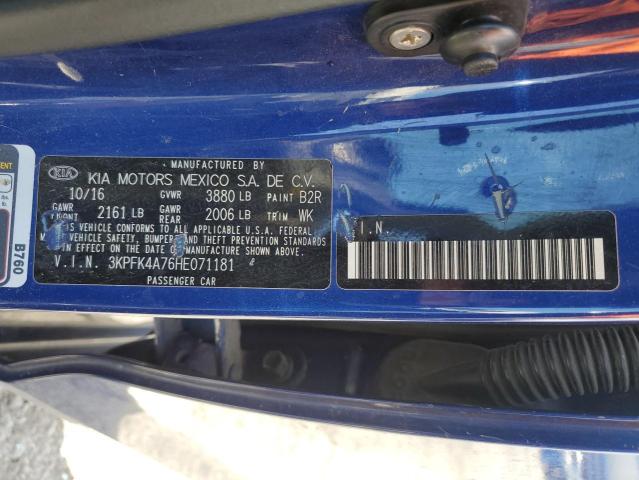 3KPFK4A76HE071181 KIA FORTE LX