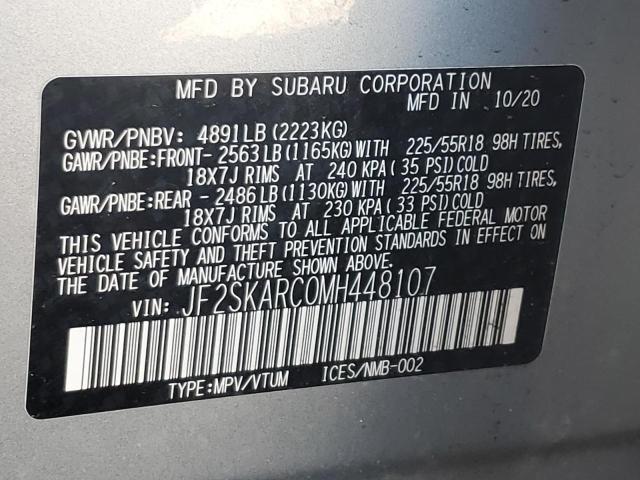 JF2SKARC0MH448107 Subaru Forester Sport