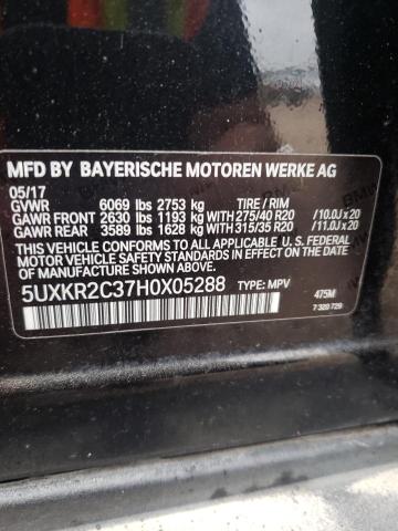 2017 BMW X5 SDRIVE3 - 5UXKR2C37H0X05288