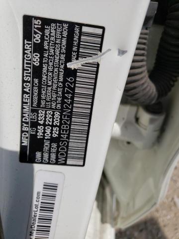 2015 MERCEDES-BENZ CLA WDDSJ4EB2FN244726