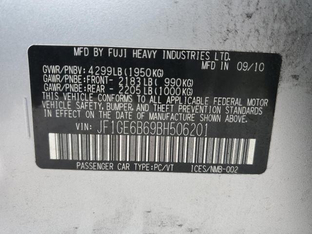 JF1GE6B69BH506201 Subaru Impreza 2.5i Premium