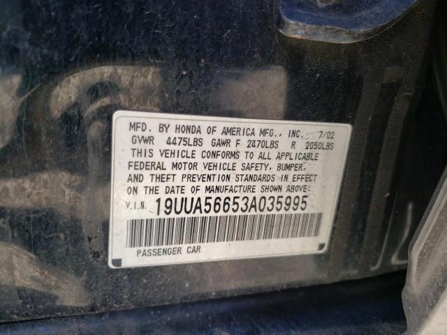 19UUA56653A035995 Acura TL