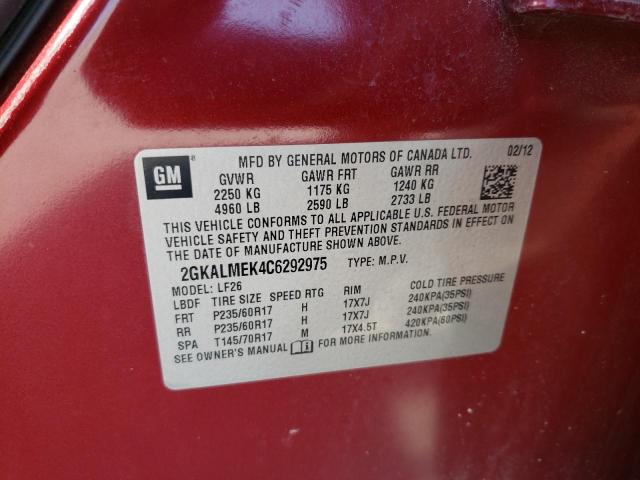 2GKALMEK4C6292975 GMC Terrain Sle