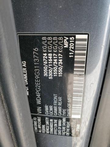 2016 MERCEDES-BENZ METRIS - WD4PG2EE9G3113776