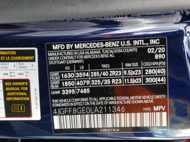 2020 MERCEDES-BENZ GLS 580 4M - 4JGFF8GE0LA211346