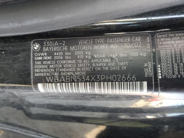 WBABN534X3PH02666 BMW 330 CI