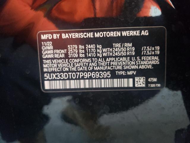 2023 BMW X4 XDRIVE3 - 5UX33DT07P9P69395