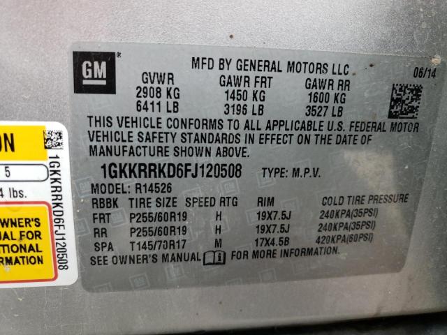 1GKKRRKD6FJ120508 GMC Acadia Slt-1