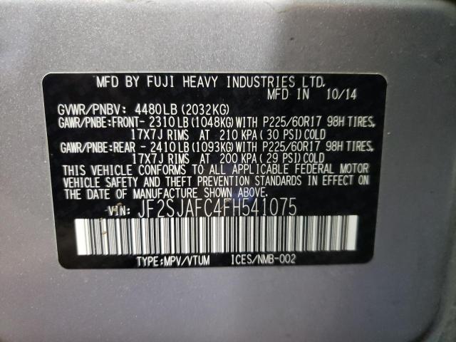 JF2SJAFC4FH541075 Subaru Forester 2.5i Premium