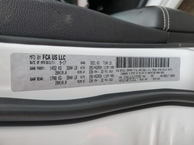 1C4SDJGJ5JC172753 Dodge Durango Srt