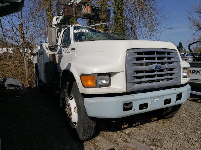Salvage trucks for sale at Woodburn, OR auction: 1998 Ford F700
