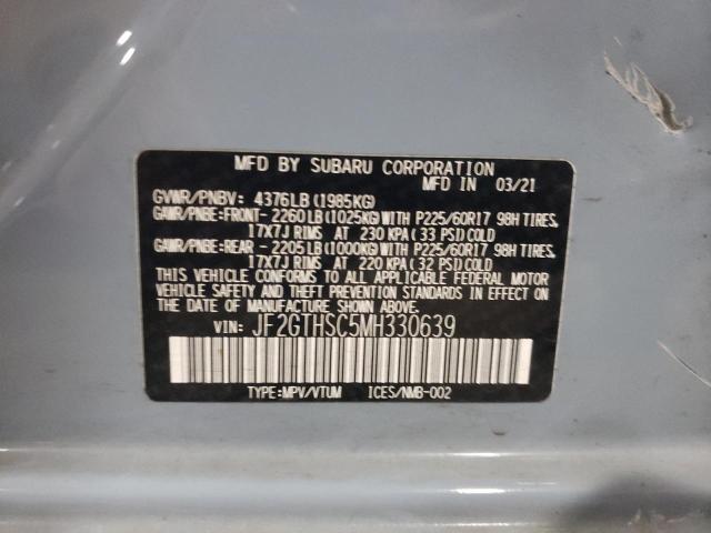 JF2GTHSC5MH330639 Subaru Crosstrek Sport