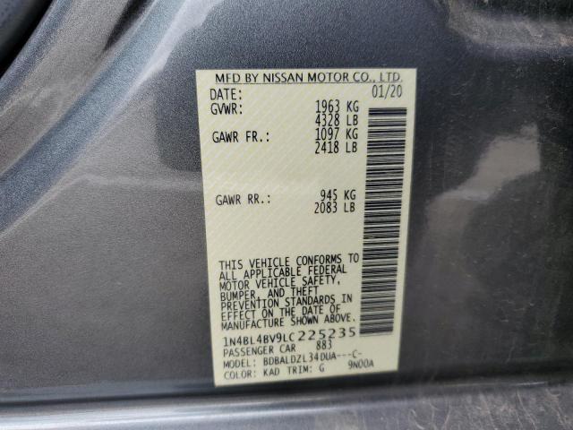 1N4BL4BV9LC225235 Nissan ALTIMA S