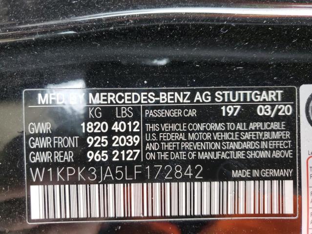 W1KPK3JA5LF172842 Mercedes-Benz Slc 300