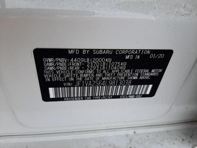 JF1VA2S64L9813038 Subaru Wrx Sti