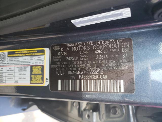 KNAGM4A71F5559510 KIA Optima Lx