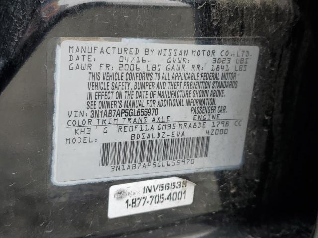 3N1AB7AP5GL655970 Nissan SENTRA S