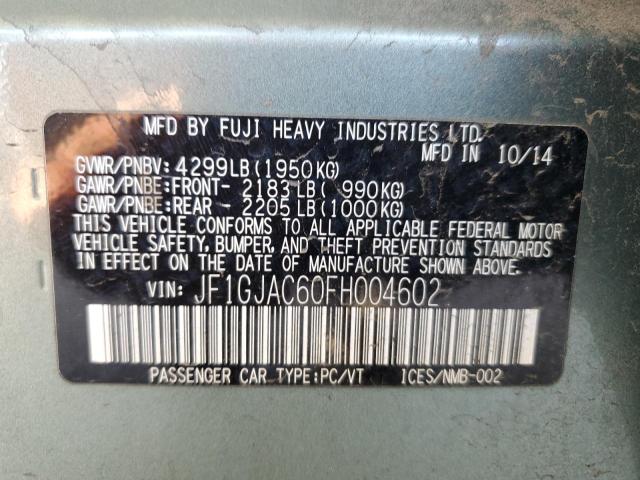 JF1GJAC60FH004602 Subaru Impreza Premium
