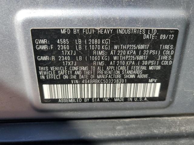 4S4BRBKC5D3238301 Subaru Outback 2.5i Limited