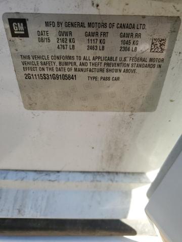 2016 CHEVROLET IMPALA LT - 2G1115S31G9105841