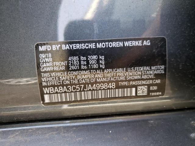 WBA8A3C57JA499848 BMW 320 XI