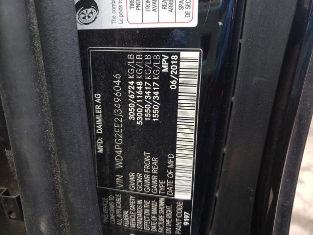 2018 MERCEDES-BENZ METRIS - WD4PG2EE2J3496046