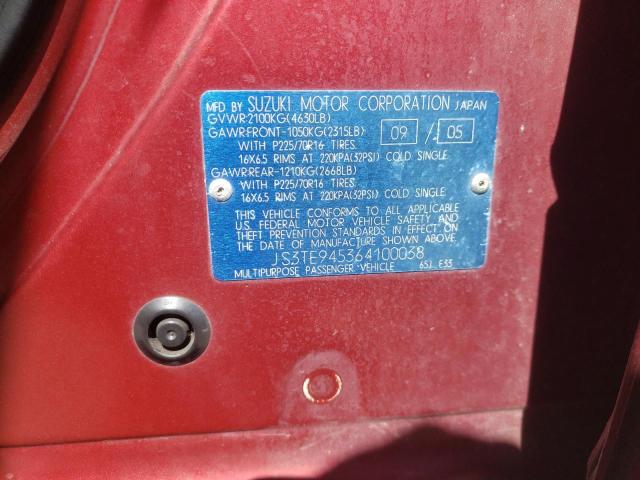 JS3TE945364100038 Suzuki Grand Vitara Xsport