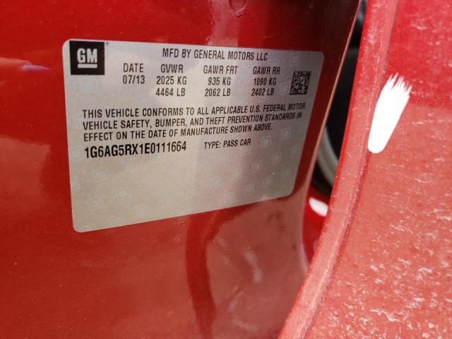 1G6AG5RX1E0111664 Cadillac ATS