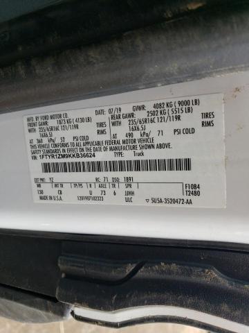 2019 FORD TRANSIT T- - 1FTYR1ZM9KKB36624