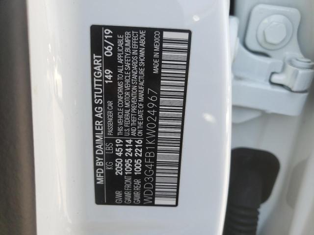 2019 MERCEDES-BENZ A 220 4MAT - WDD3G4FB1KW024967