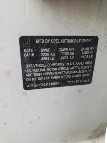 2018 BUICK REGAL TOUR W04GV8SX0J1148616