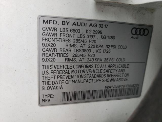 2017 AUDI Q7 PRESTIG - WA1VAAF79HD045269