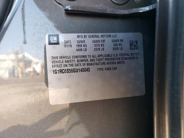 2016 CHEVROLET VOLT LT - 1G1RC6S56GU140043