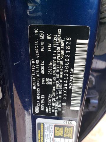5XXGW4L20GG021828 KIA OPTIMA SX