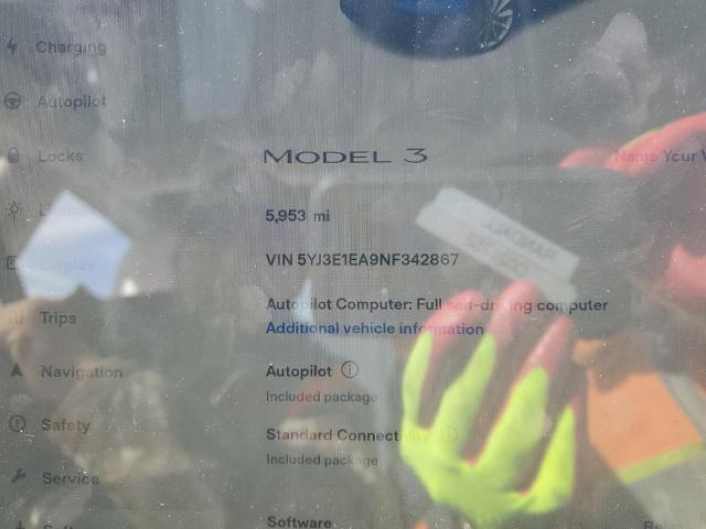 5YJ3E1EA9NF342867 Tesla MODEL 3