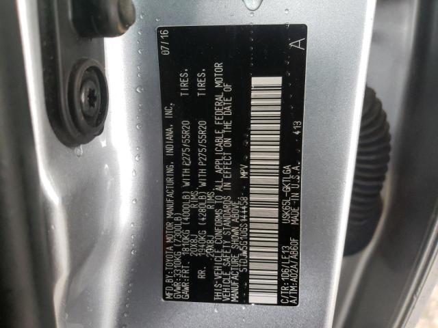 2016 TOYOTA SEQUOIA LI - 5TDJW5G10GS144458
