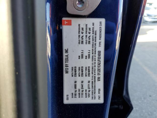5YJ3E1EA2JF024860 Tesla MODEL 3