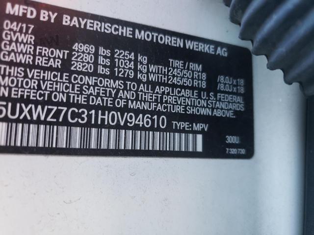 5UXWZ7C31H0V94610 BMW X3 Sdrive28i