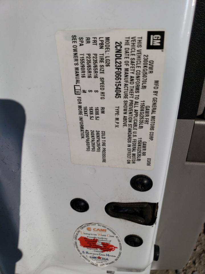 2CNDL23F066154045 2006 Chevrolet Equinox Ls 2CNDL23F066154045 2006 Chevrolet Equinox Ls