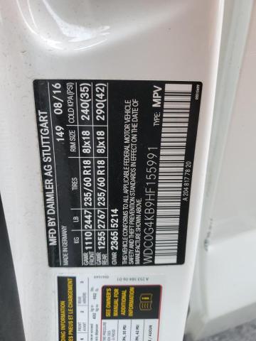 2017 MERCEDES-BENZ GLC 300 4M - WDC0G4KB9HF155991