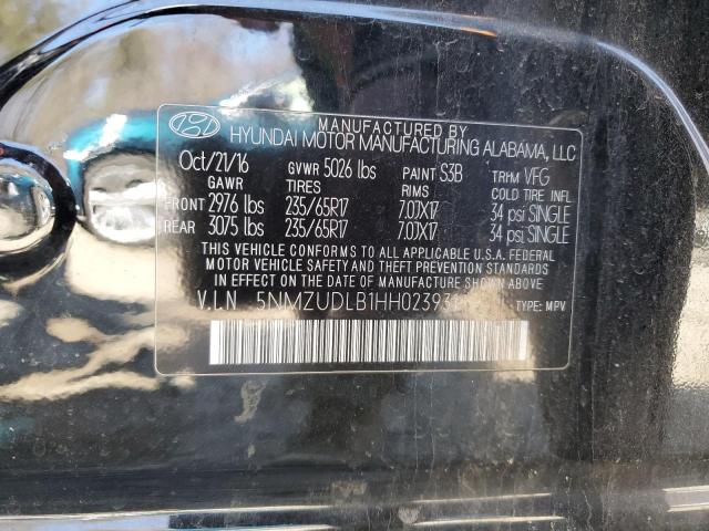 2017 HYUNDAI SANTA FE S - 5NMZUDLB1HH023931