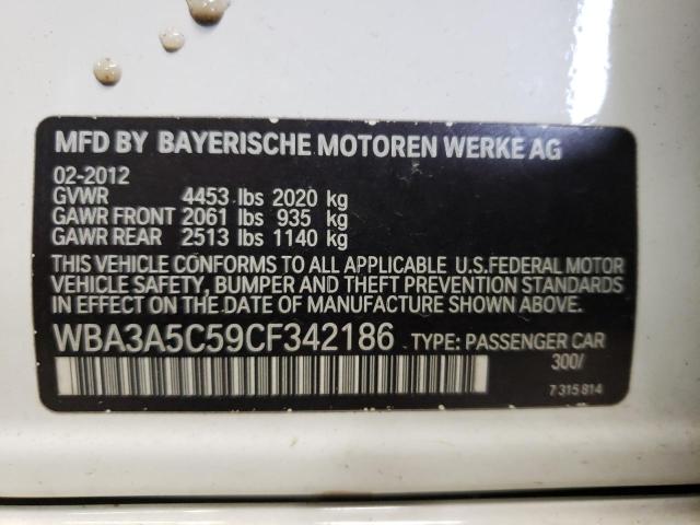 WBA3A5C59CF342186 BMW 3 Series