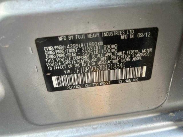 JF1GPAC68DH218846 Subaru Impreza Premium