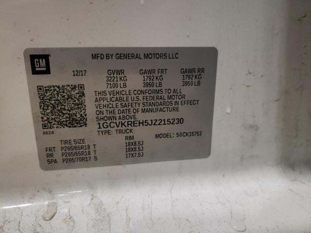 2018 CHEVROLET SILVERADO2 - 1GCVKREH5JZ215230