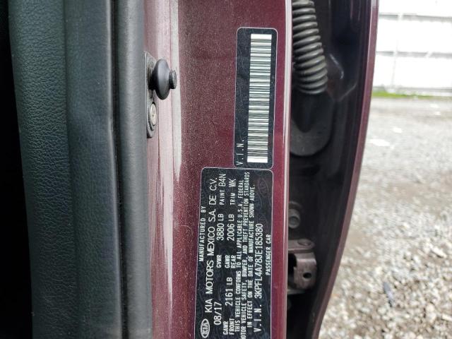 3KPFL4A78JE185380 KIA FORTE LX