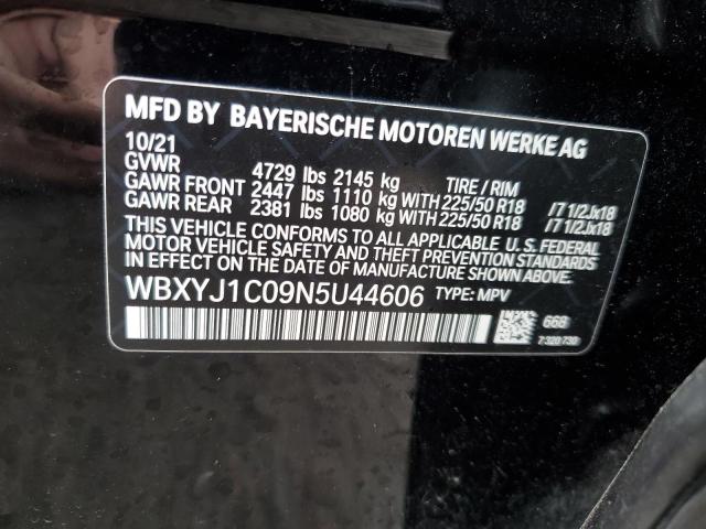 2022 BMW X2 XDRIVE2 - WBXYJ1C09N5U44606