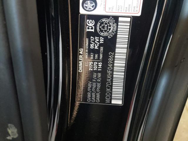2017 MERCEDES-BENZ SL 550 - WDDJK7DAXHF049862