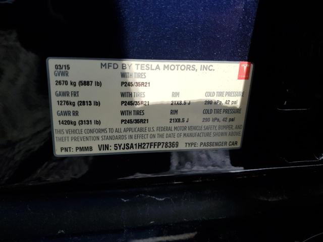 5YJSA1H27FFP78369 Tesla Model S 85d